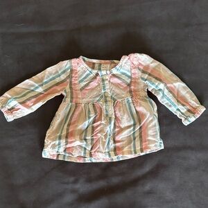 Carter's Multicolor Striped Button-Up Blouse